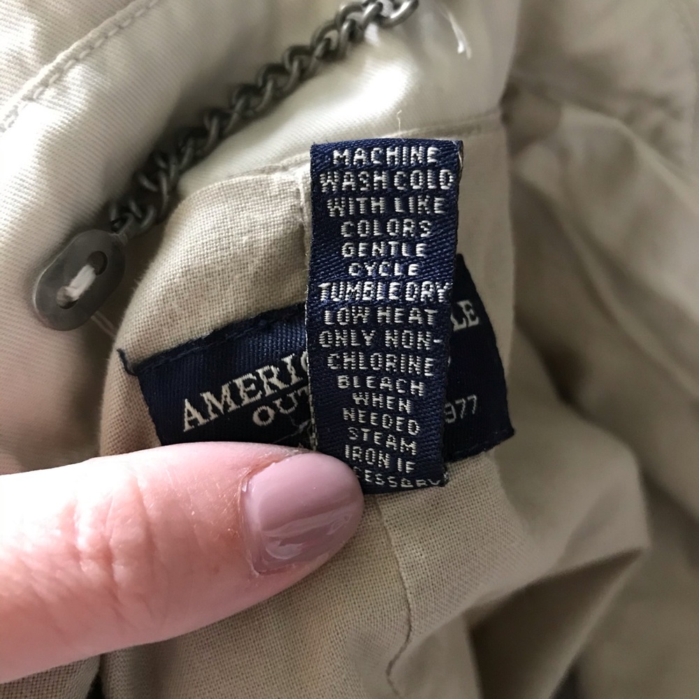 American Eagle Outfitters Trench Coat Khaki - Picture 5 of 5